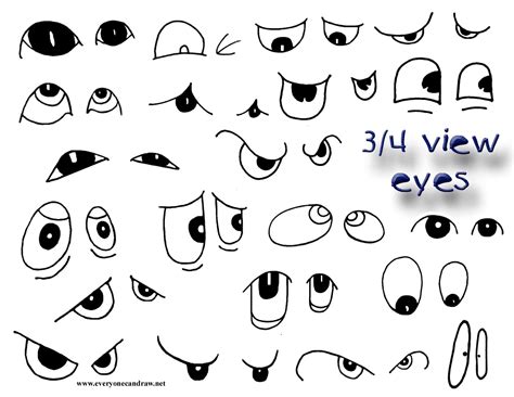 Cartoon Eye Drawings