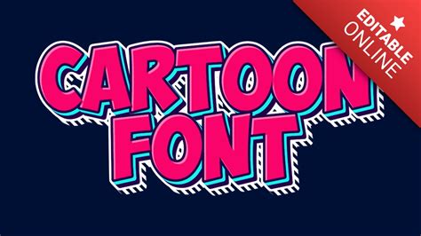 Cartoon Font Text Effect Generator