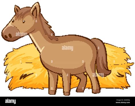 Cartoon Of Horses Eating Hay Pictures, Images and Stock …