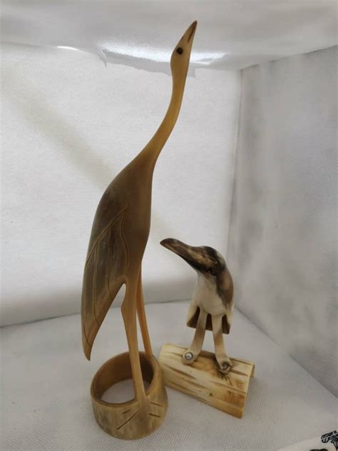 Carved Horn Birds - Etsy