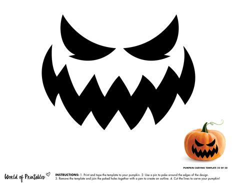 Carved Pumpkin Templates Free