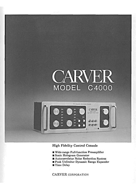 Carver owner manual user manual service manual download. - Hobart mega arc 5040 dd manual.