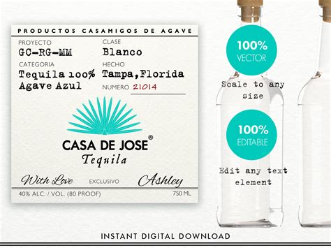Personalized Casamigos Bottle Labels for any occasion. These make g