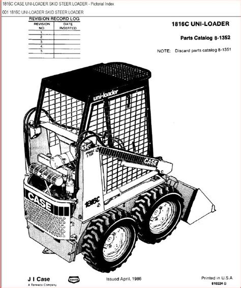 Case 1816c skid steer loader parts catalog manual. - New holland tractor repair manual tc33d.