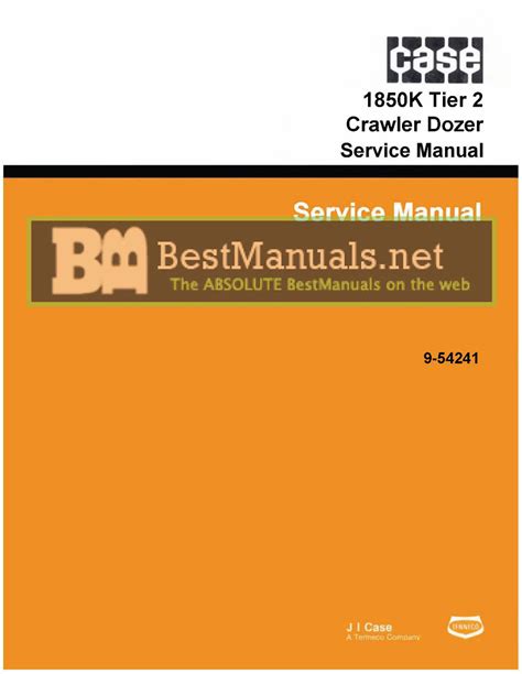 Case 1850k tier 2 bulldozer bulldozer manual de reparación de servicio. - Sap pm module end user manual.