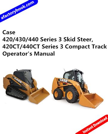 Case 420 series 3 operators manual. - Lightwave technology components and devices solution manual.