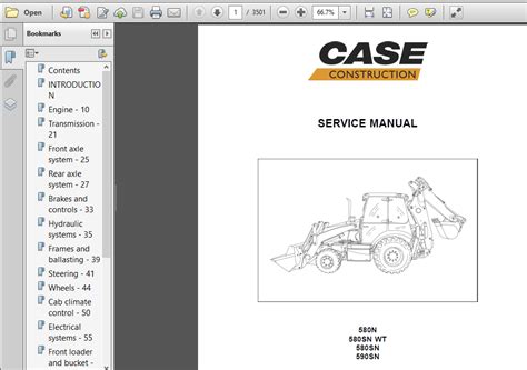 Case 580k service manual phase ii. - Barnetts manual analysis and procedures for bicycle mechanics.