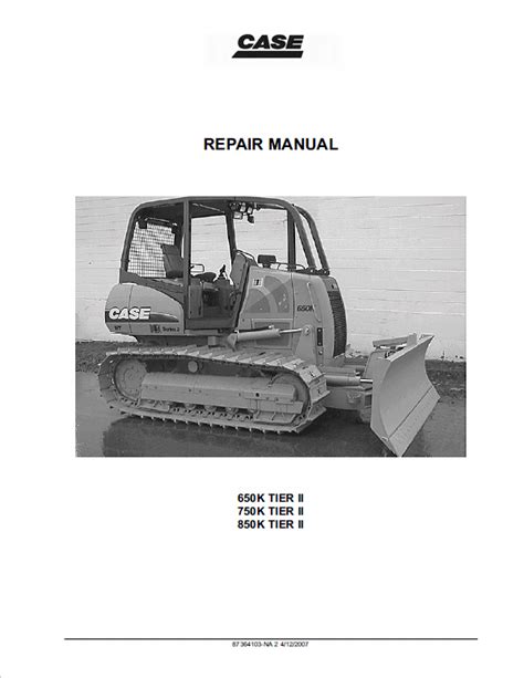Case 650k 750k 850k service repair manual. - Manuale di revisione del motore land rover 300 tdi.