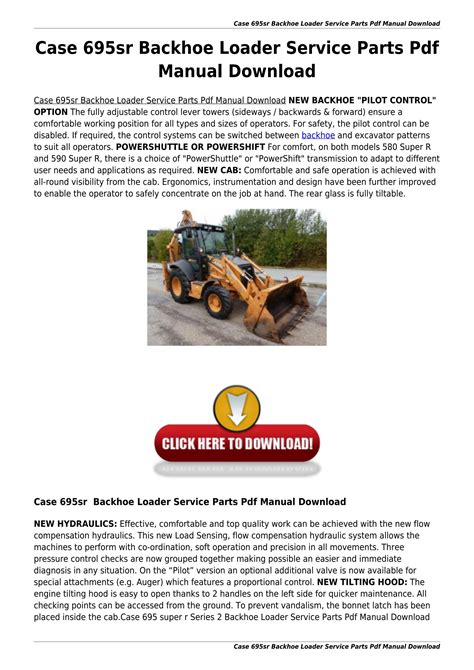 Case 695sr backhoe loader parts catalog manual. - Bates guide to physical examination online.
