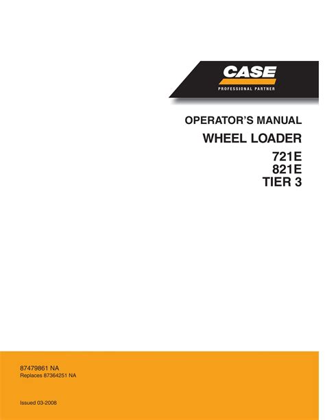 Case 721e tier 3 manuel de service pour chargeuse sur pneus. - Guía de configuración del chasis de suciedad.