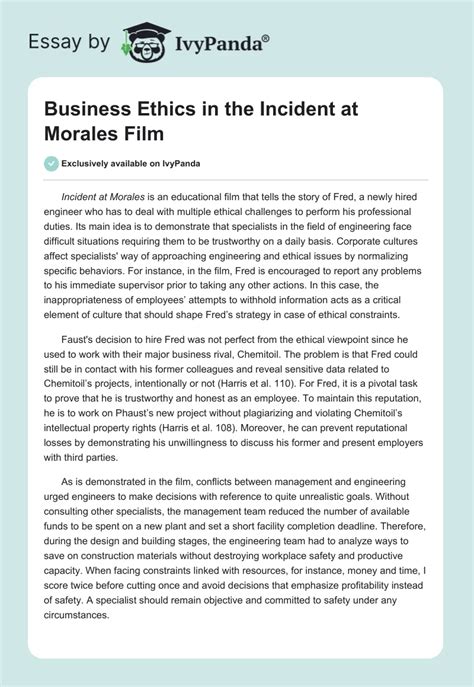 Case Analysis : Incident At Morales - 1234 Words Bartleby