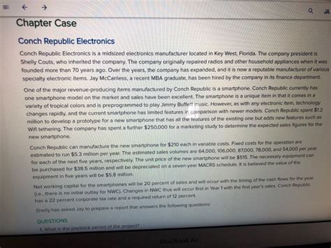Case Conch Republic Electronics Solution