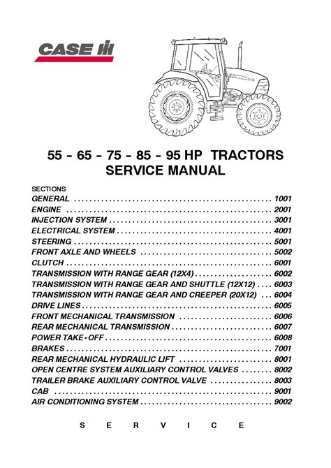 Case Service 75 Xt Manual