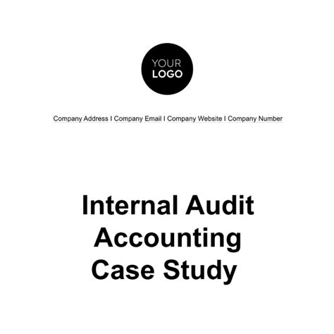 Case Study Audit Examples Download Internal
