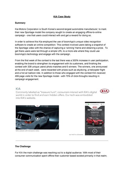 Case Study On KIA Motors Corporation