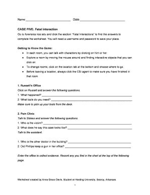 Case Web Five Answer Csi Quiz Adventures