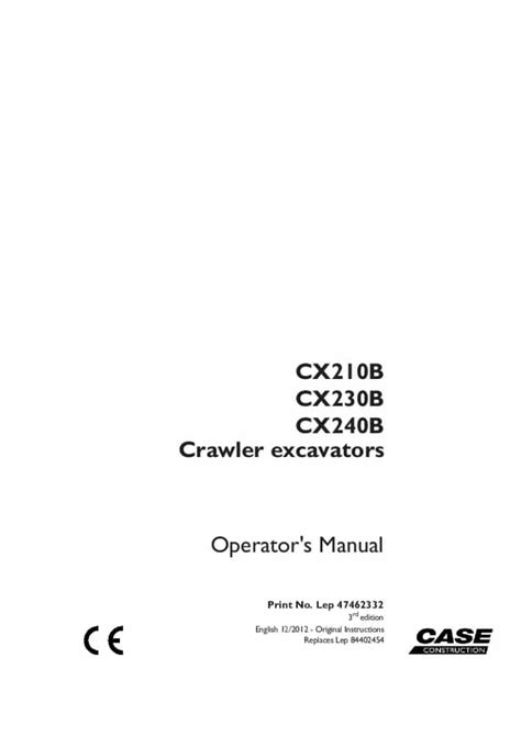 Case cx210b cx230b cx240b crawler excavator service repair manual set. - Vörösmarti mihály kálvinista prédikátor megtérése históriája.