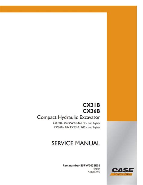 Case cx36b cx31b compact hydraulic excavator service manual. - Husaberg 450 650 fe fs 2004 parts list manual.