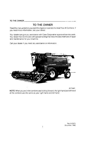 Case ih 1688 combine service manual. - The bible a beginner apos s guide.