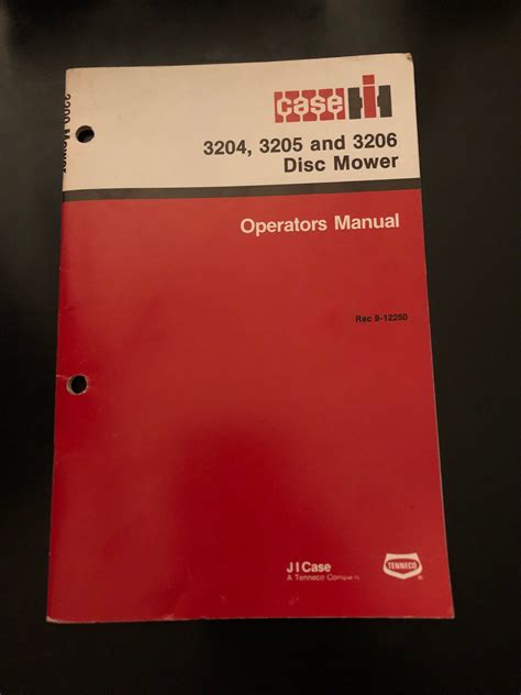 Case ih 3204 3205 3206 disc mower parts manual. - Foley belsaw model 550 chain saw grinder owners manual.