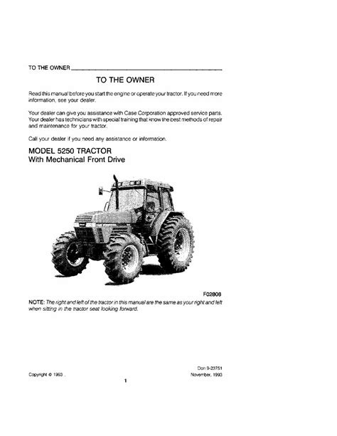 Case ih 5220 5230 5240 5250 tractors oem operators manual. - User manual vw mk1 golf cti.
