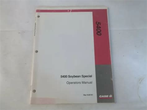 Case ih 5400 soybean special manuals. - Usos y costumbres de la biblia manual ilustrado revisado y.