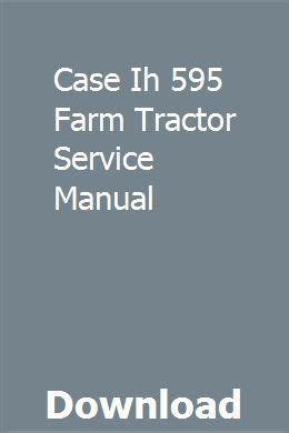Case ih 595 farm tractor service manual. - Hp color laserjet 4700 cp4005 service repair manual.