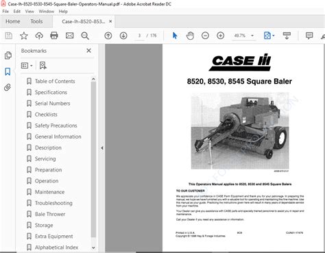 Case ih 8520 8530 8545 square baler operators manual. - 1996 am general hummer alternator manual.