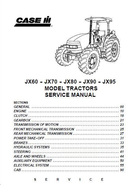 Case ih jx60 jx70 jx80 jx90 jx95 factory workshop manual. - Guide to good food vegetable maze.