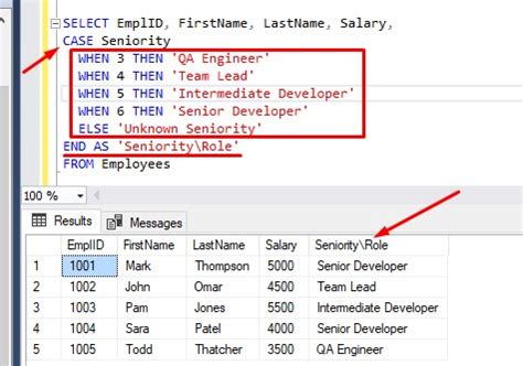 Case in sql server select query