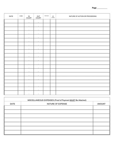 Case log sheet in Word and Pdf formats page 2 of 2