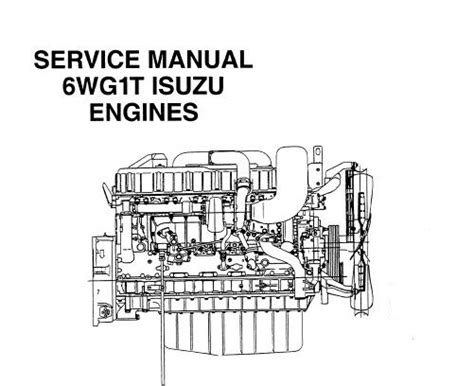 Case new holland kobelco engine isuzu 6wg1t motor manual de reparación de servicio. - John deere 6400 manual water pump.
