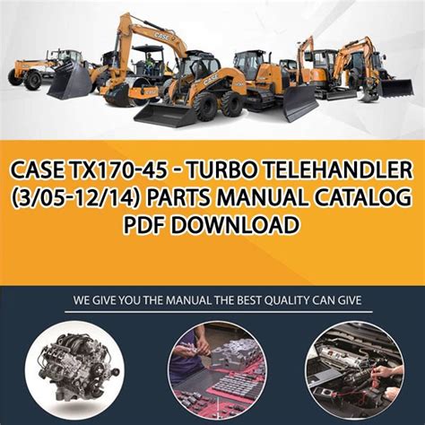 Case tx170 45 turbo telehandler parts catalog manual. - Toyota corolla 2013 manual de reparación.