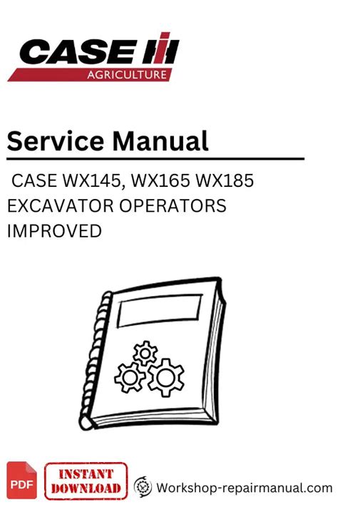 Case wx145 wx165 wx185 wheel excavator service repair manual set. - 2001 2 5 rs service manual subaru impreza gc8 rs.