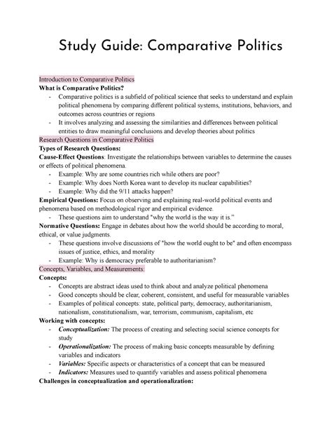 Cases in comparative politics study guide. - Introduzione alla ricerca operativa manuale della soluzione della nona edizione.