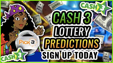 Cash 3 predictions for today florida. GA Lottery Cash 3 Night latest top predictions, hot numbers, and system predictions. ... GA Cash 3 Night Predictions for Today. Jump to Section. Top Cash 3 Night Predictions. Top predictions for GA Cash 3 Night using calculated odds. #1. 9-7-2 #2. 1-7-9 #3. 1-8-3 #4. 9-1-7. Hot/Cold/Overdue Predictions - Cash 3 Night # of Draws. 