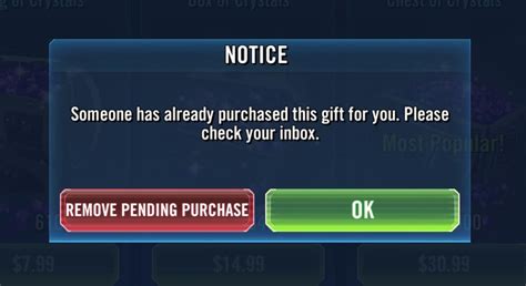 Cash Shop - Unable to Purchase Royal Crystals