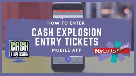 Cash Explosion lottery tickets with “ENTRY” appea