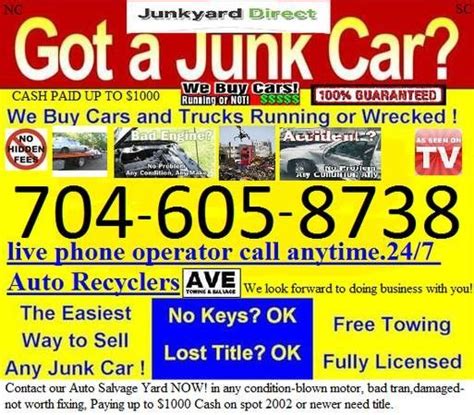 Cash for Junk Cars - Webuycarscharlotte