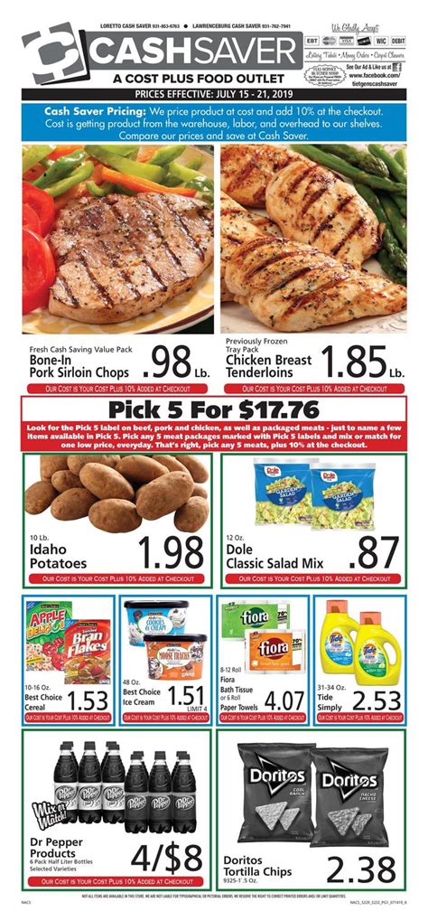 Cash saver lawrenceburg tennessee. Cash Saver Third Street. 7am to 8pm daily. 901-948-2084. 1977 S. Third Street Memphis, TN 38109. View Weekly Ad. 