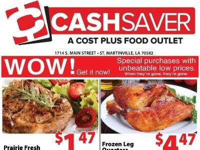 Cash saver st martinville louisiana. Check out our weekly ad for great savings!! https://bit.ly/3VW38NH 