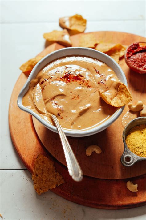 Cashew queso. Super creamy vegan queso sauce that's takes only 15 minutes to make and adds epic cheesy flavor to nachos, burritos, casseroles, and tacos. 
