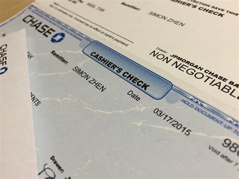 Cashier's check chase cost. Things To Know About Cashier's check chase cost. 