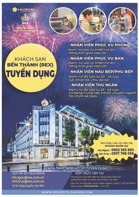 Casino Rex Hotel Tuyển Dụng Nhân Tài Xuất Sắc 2018: Cơ Hội Gõ Cửa!