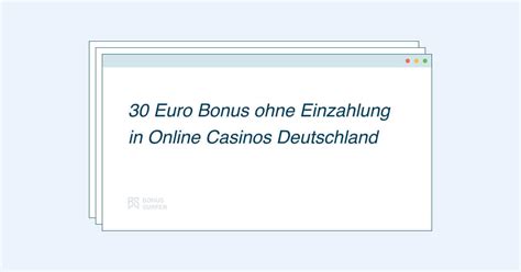 Casino bono de 30 euros ohne einzahlung.