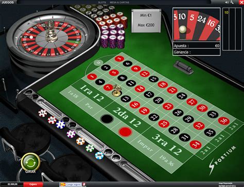 Casino con ruleta europea jugar online gratis.