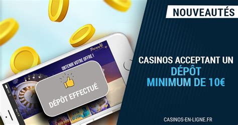 Casino en ligne avec dépôt minimum de 20