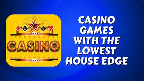 best casino game with lowest house edge