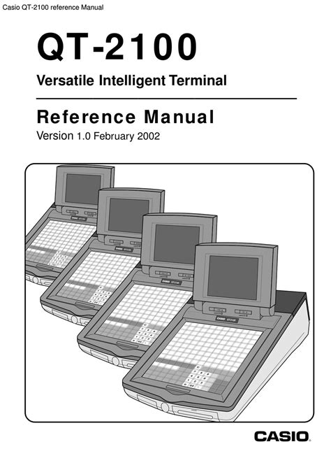 Casio Credit Card Machine Qt 2100 Users Manual Programming
