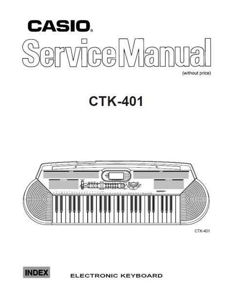 Casio ctk 401 electronic keyboard repair manual. - Primer sínodo chileno de la epoca republicana.
